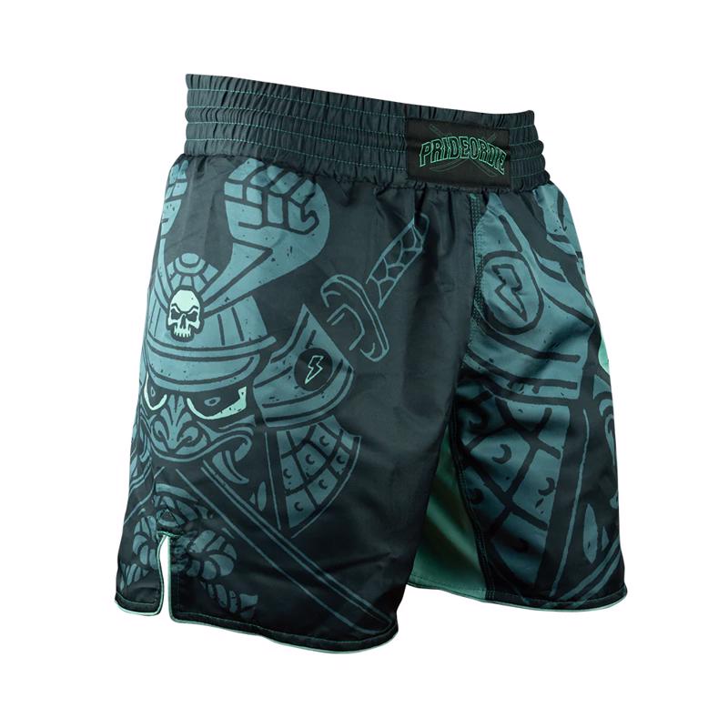 Pride Or Die samurai MMA Shorts - Black